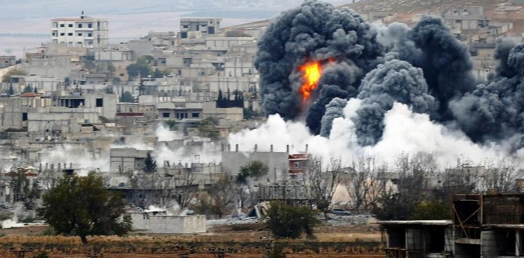 40 killed as a result of rocket shelling targeted a meeting of jihadist factions in western Syria