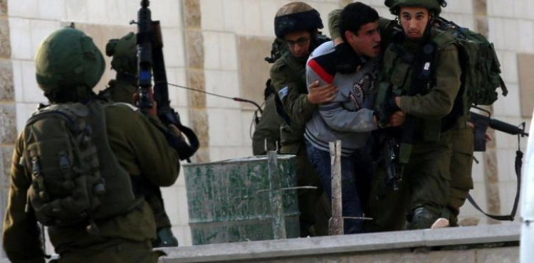 Israeli occupation arrests 12 Palestinians from the West Bank