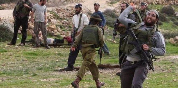 Dozens of injuries, burning and cutting trees in settler attacks south of Nablus
