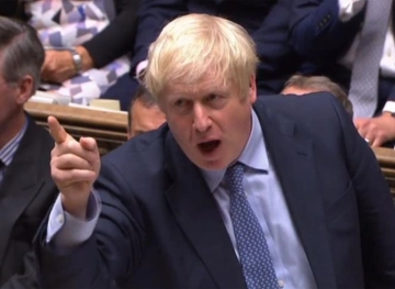 The British parliament is slapping Johnson and adopting a law banning Brexit without agreement