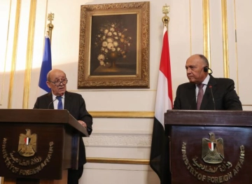 French Foreign Minister leaves Cairo after talks with Sisi and Shukri