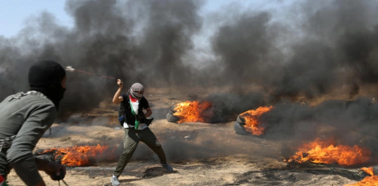 Injuries in the weekly march on the Gaza border