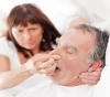 The creation of an &quot;alarm&quot; is placed on the forehead of the sleeper to stop snoring
