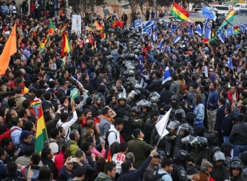 The Bolivian opposition is carrying out a strike and Morales calls it a coup
