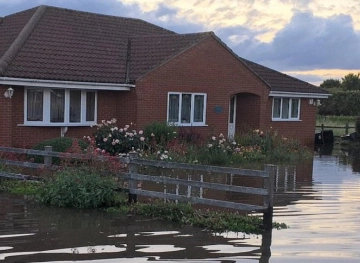 Floods in Britain after heavy rain over the weekend