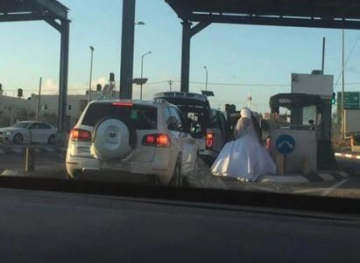 Bride held at Container checkpoint