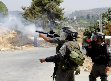 The occupation fired live bullets towards the march of Kafr Qaddum