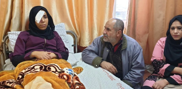 She was shot by a sniper at the return marches. The girl Abu Rouida is dreaming of her eye back!
