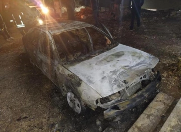 Two vehicles were burned east of Qalqilya by settlers