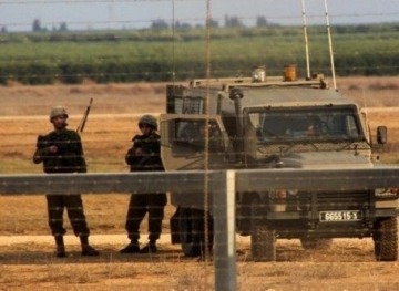 A citizen is wounded by israeli gunfire in the northern Gaza Strip