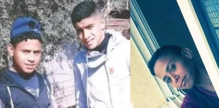 Gaza: An angry student demonstration demanding the recovery of the bodies of the three martyrs