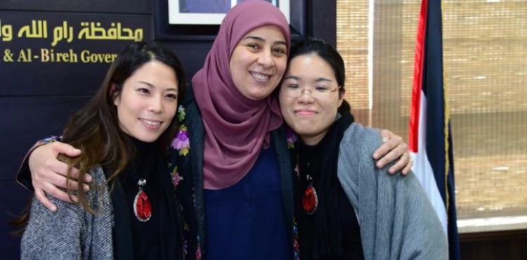 Dr. Ghanem honors the Japanese women, Sakiko and Oba