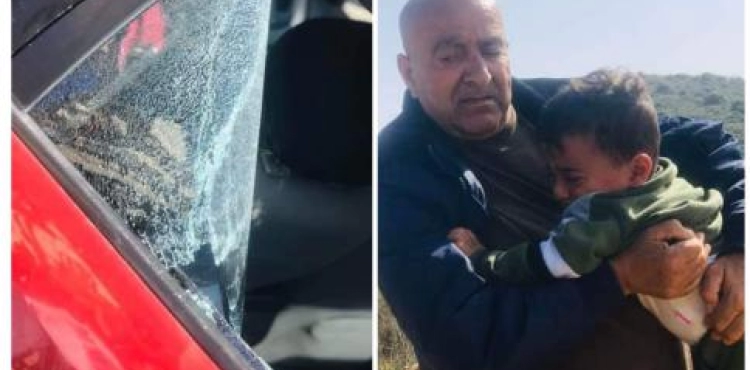 Settlers try to kidnap two children near Turmus Aya after attacking their family