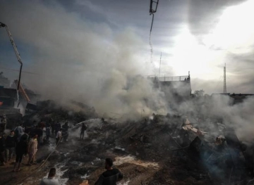 Victims of the &quot;Nusseirat fire&quot; in the central Gaza Strip rise to 22