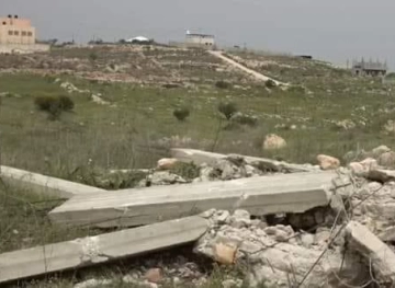 The occupation demolishes a house under construction in Jabara, south of Tulkarm