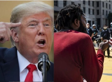 Trump sends a strong-worded warning to protesters in Washington