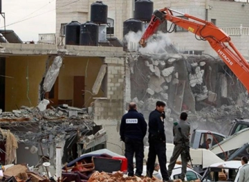 Arrests and confrontations during the demolition of homes by the occupation forces