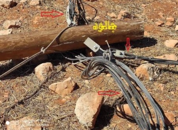 Settlers cause severe damage to the electricity network in Jalud
