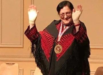 A citizen of Safed receives the highest American Medal of Honor for the Palestinian folklore