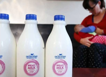 For the first time... British exchange  &quot;Milk moms&quot; via Facebook