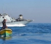 A fisherman was hit by a rubber bullet off the coast of the northern strip