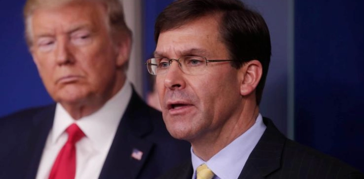 In his tweet, Trump sacks his defense minister, Mark Esper