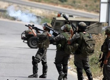 Choking injuries during clashes at the northern entrance to the city of Al-Bireh
