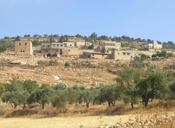 Demolishing lands to expand an outpost south of Nablus