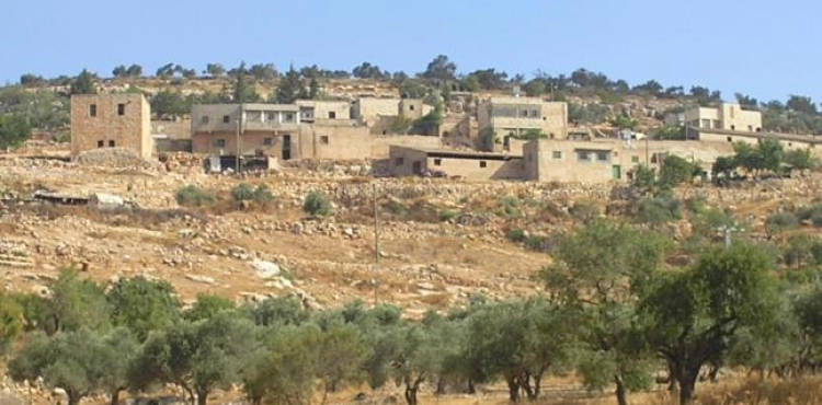 Demolishing lands to expand an outpost south of Nablus