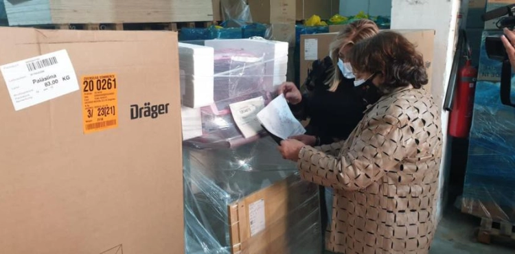 The Ministry of Health receives 21 ventilators from the World Health Organization