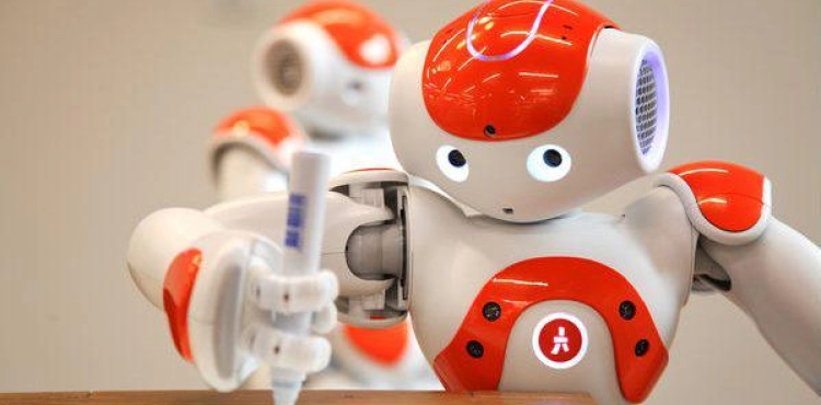 Realization of a new artificial intelligence technology that allows robots to write in Braille for the blind