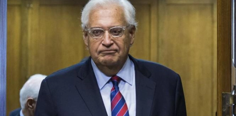 Palestinian Foreign Ministry vows to prosecute Friedman legally