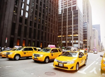 Do yellow cabs disappear from the streets of New York?