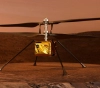 The &quot;Ingenuity&quot; helicopter is on the surface of Mars in preparation for flying through its skies