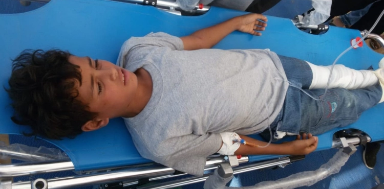 Photos: Injuries in the israeli attack on the return marches in eastern Gaza