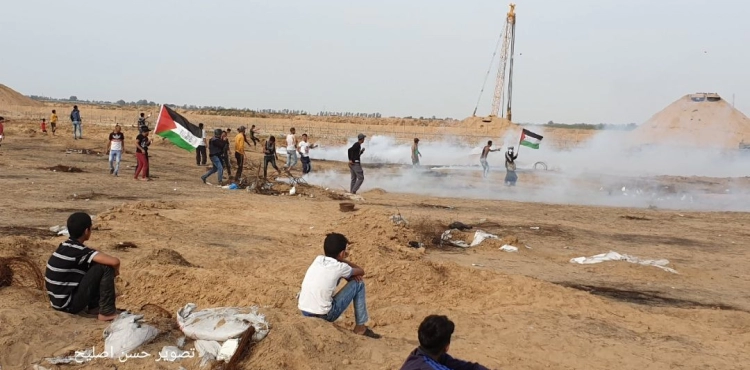 Shooting wounds in the east of the Gaza Strip