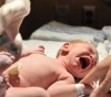 A woman received her baby with a toilet at the maternity hospital