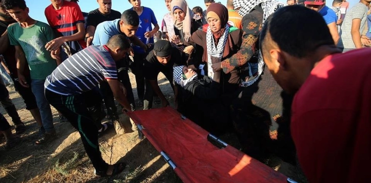 3 martyrs and scores of injuries shot by the occupation in the east of the Gaza Strip