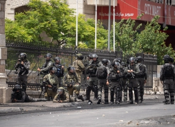 A provocative march by settlers in the Old City of Jerusalem