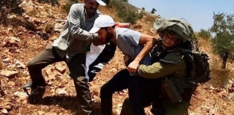 Injuries and arrests in solidarity during the repression of the occupation, an activity against settlements west of Salfit