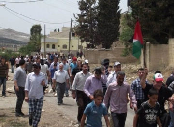Suffocation after suppressing the occupation for the march of Kafr Qaddas