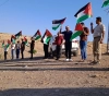 In response to a march by settlers: Hundreds of citizens participate in a march in the northern Jordan Valley