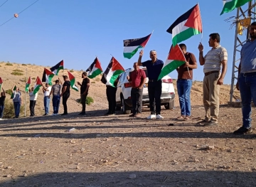 In response to a march by settlers: Hundreds of citizens participate in a march in the northern Jordan Valley