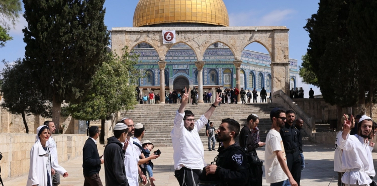 Dozens of settlers storm Al-Aqsa