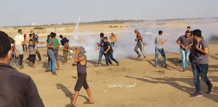 Photos: Injuries in the israeli attack on the return marches in eastern Gaza