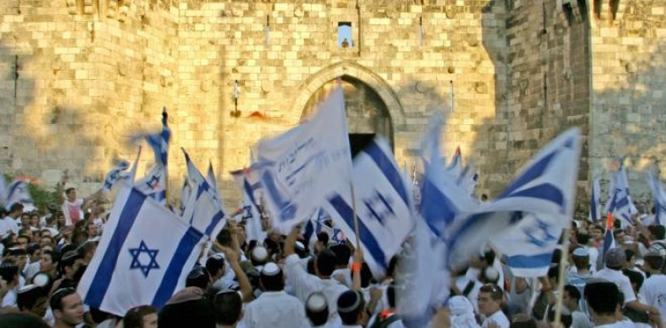 The occupation approves the passage of the provocative &quot;flags march&quot; from the Old City of Jerusalem