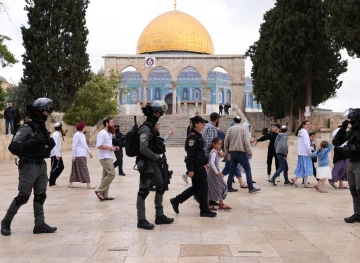 Dozens of settlers storm Al-Aqsa