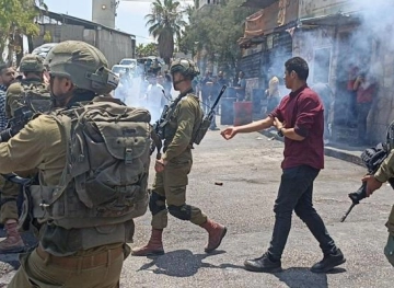 Injuries of suffocation during the occupation attack on a funeral north of Hebron
