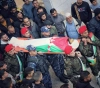 Large crowds mourn the funeral of the martyr Amir Lawlah in Nablus