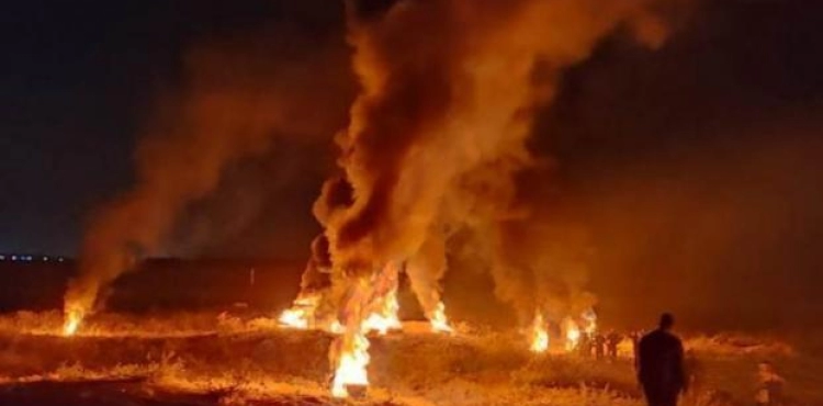 Suffocation injuries during clashes in the eastern Gaza Strip